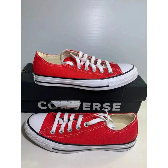 .791 Converse All Star Low Top, Red-US 5 Mens - Picture 4 of 6